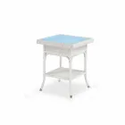 Café Jardim 56x56 cm polietileno tecido à mão Chade Viadurini