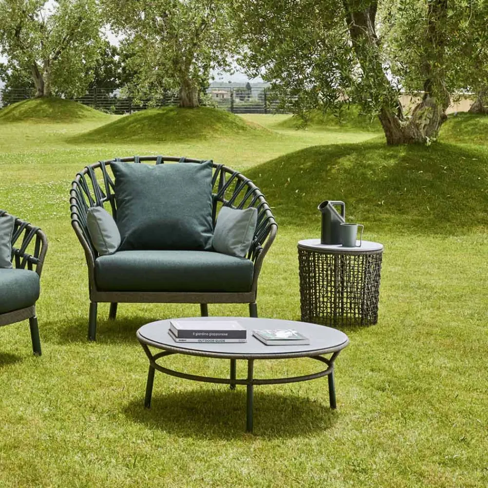 Base de mesa de centro de jardim em alumínio fabricado na Itália - Emma by Varaschin Viadurini