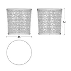 Base de mesa de centro de jardim em alumínio fabricado na Itália - Emma by Varaschin Viadurini