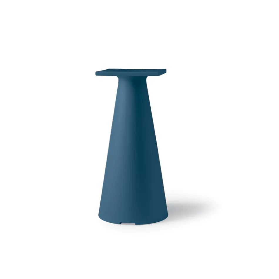 Base de mesa de centro de jardim em polietileno e tampo em HPL Made in Italy - Lucy Viadurini