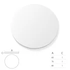 Base de mesa de centro de jardim em polietileno e tampo em HPL Made in Italy - Lucy Viadurini