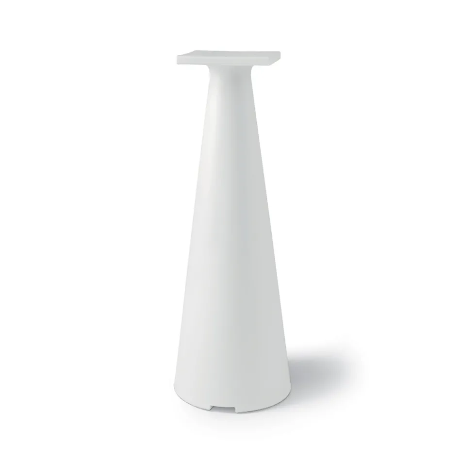 Base de mesa de centro de jardim em polietileno e tampo em HPL Made in Italy - Lucy Viadurini