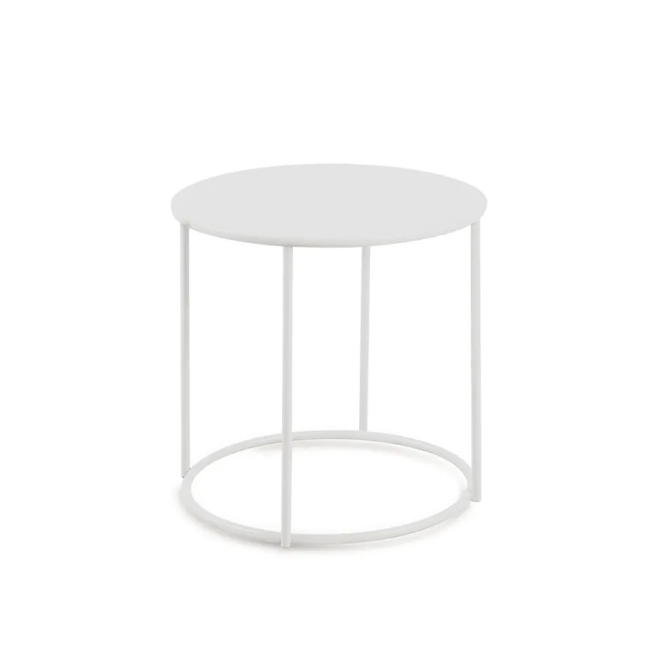 Mesa de centro de jardim em aço galvanizado de vários tamanhos fabricado na Itália - Brienne Viadurini