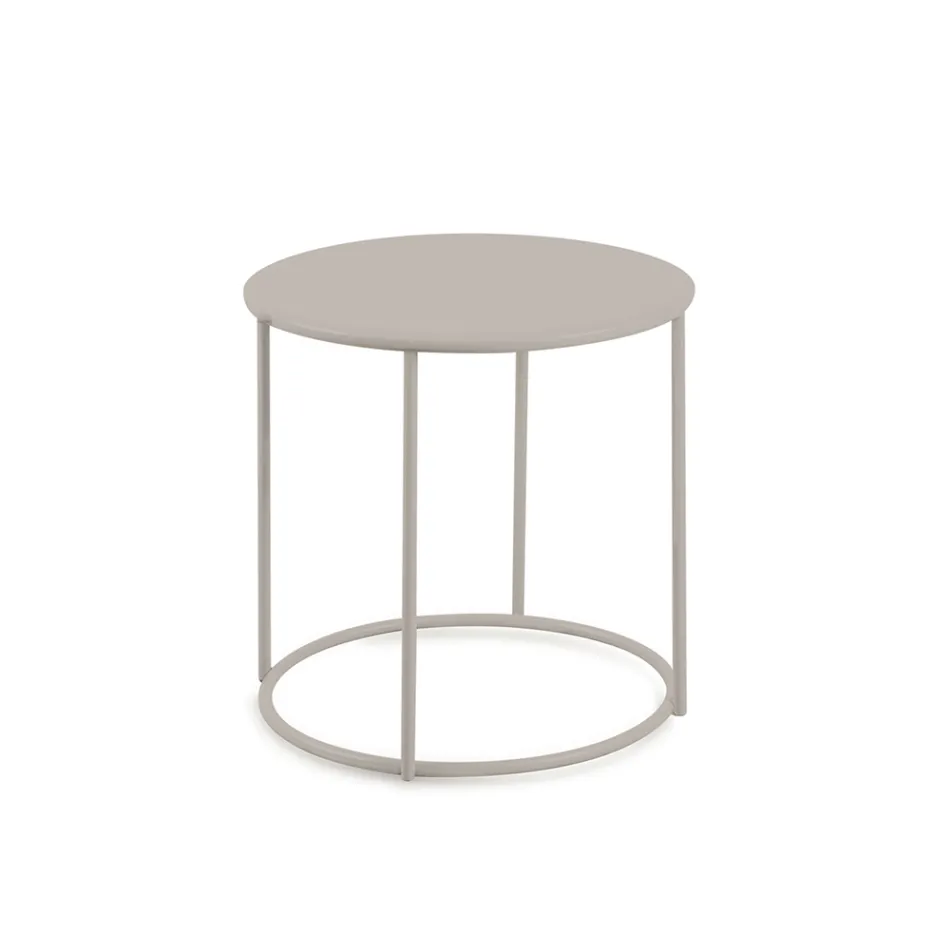 Mesa de centro de jardim em aço galvanizado de vários tamanhos fabricado na Itália - Brienne Viadurini