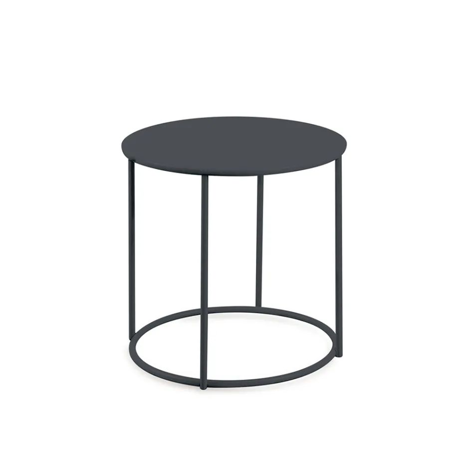 Mesa de centro de jardim em aço galvanizado de vários tamanhos fabricado na Itália - Brienne Viadurini