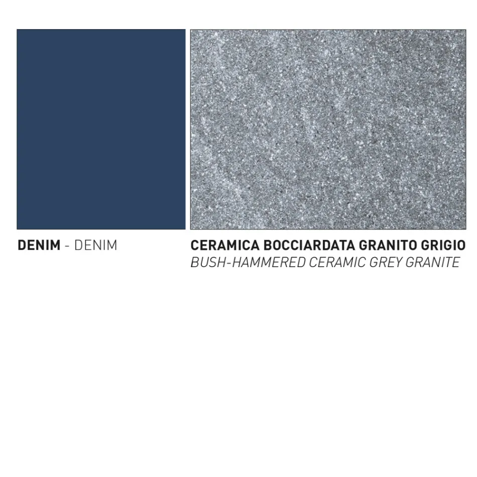 Mesa de centro de jardim de alumínio feita na Itália - Plinto por Varaschin Viadurini