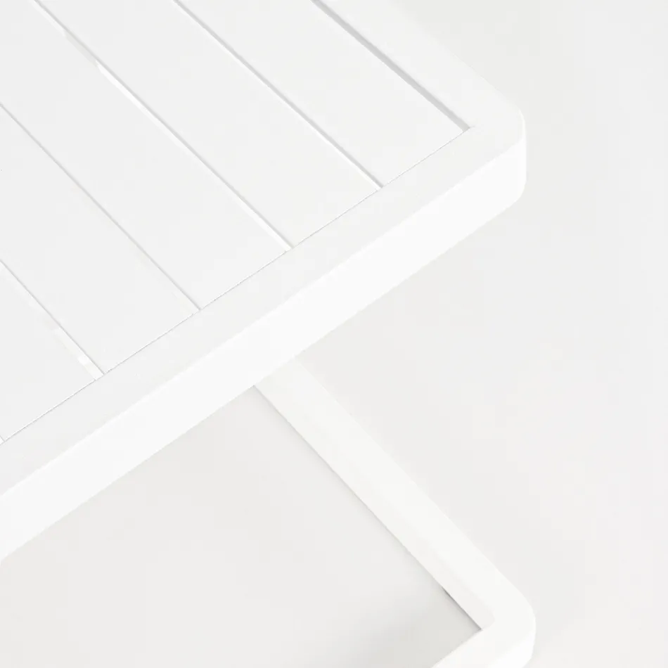 Mesa de Centro de Jardim em Alumínio Pintado, Homemotion, 2 Peças - Rodric Viadurini