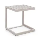 Mesa de Centro de Jardim em Alumínio Pintado, Homemotion, 2 Peças - Rodric Viadurini