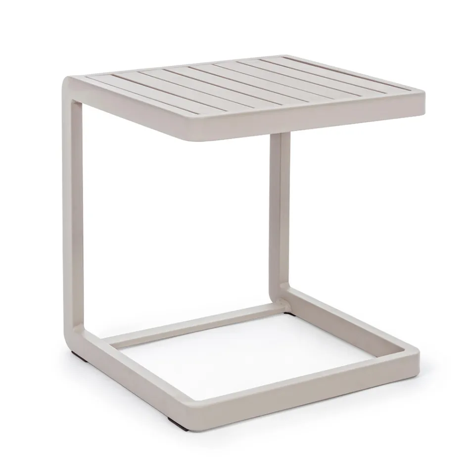 Mesa de Centro de Jardim em Alumínio Pintado, Homemotion, 2 Peças - Rodric Viadurini