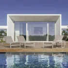 Mesa de Centro de Jardim em Alumínio Pintado, Homemotion, 2 Peças - Rodric Viadurini