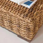 Mesa de Centro de Jardim em Fibra Abaca Natural - Lagertha Viadurini