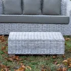 Mesa de centro de jardim em fibra natural da Kubù - Isildur Viadurini