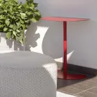Mesa de centro de jardim de metal colorido com design moderno em 3 tamanhos - Cettina Viadurini