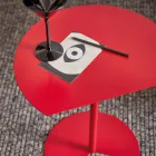 Mesa de centro de jardim de metal colorido com design moderno em 3 tamanhos - Cettina Viadurini