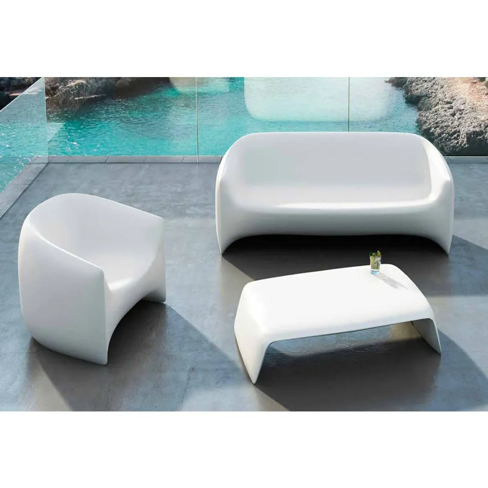 Soprar por mesa de jardim de polietileno Vondom, design moderno Viadurini