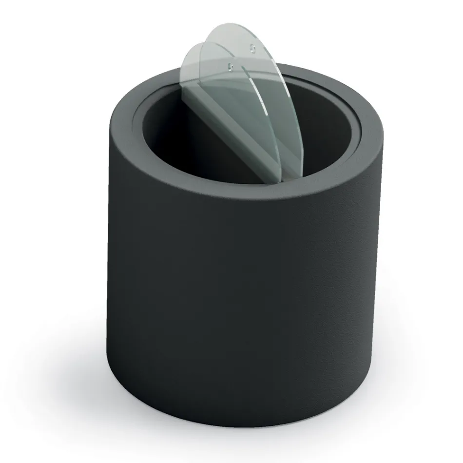 Mesa de centro de jardim em polietileno com recipiente fabricado na Itália - Stracco Viadurini