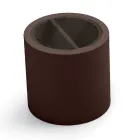 Mesa de centro de jardim em polietileno com recipiente fabricado na Itália - Stracco Viadurini