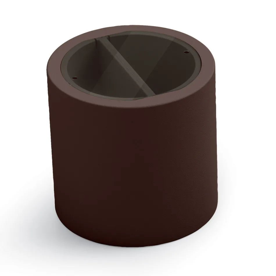 Mesa de centro de jardim em polietileno com recipiente fabricado na Itália - Stracco Viadurini