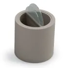 Mesa de centro de jardim em polietileno com recipiente fabricado na Itália - Stracco Viadurini