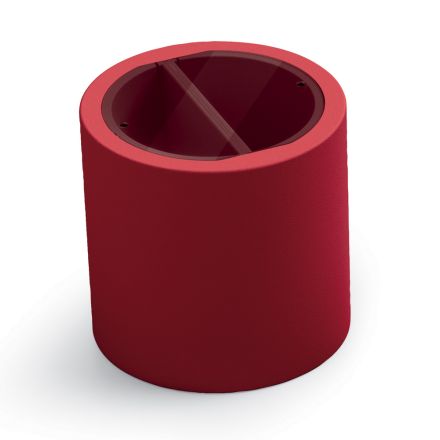 Mesa de centro de jardim em polietileno com recipiente fabricado na Itália - Stracco Viadurini