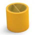 Mesa de centro de jardim em polietileno com recipiente fabricado na Itália - Stracco Viadurini