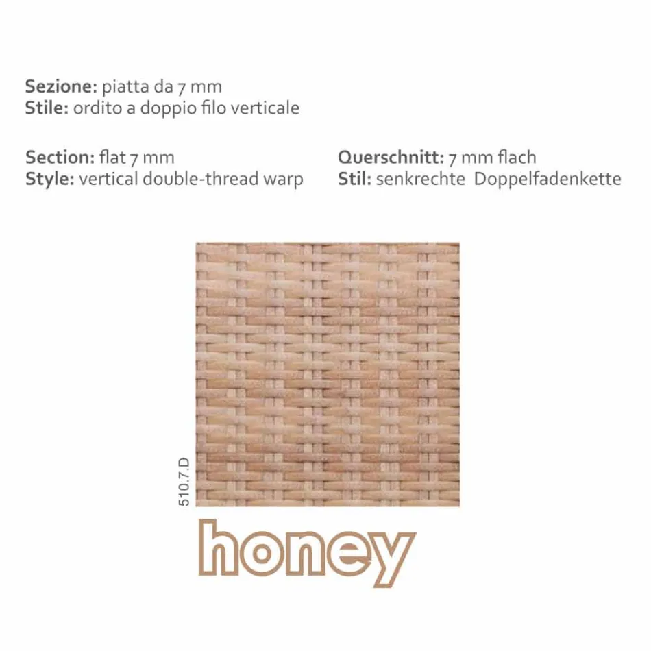 Café Jardim polietileno mel tecido à mão Cooper Viadurini