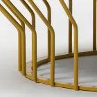 Mesa de centro de jardim em vitrocerâmica e metal Made in Italy - Guerrino Viadurini