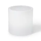 Mesa de centro de jardim brilhante em polietileno branco fabricado na Itália - Derti Viadurini