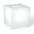 Derti - Mesa de jardim iluminada em polietileno perolado, fabricada na Itália.