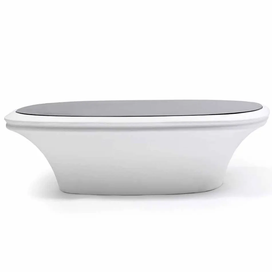 Moderna mesa de jardim UFO 100x100 cm por Vondom, em polietileno Viadurini