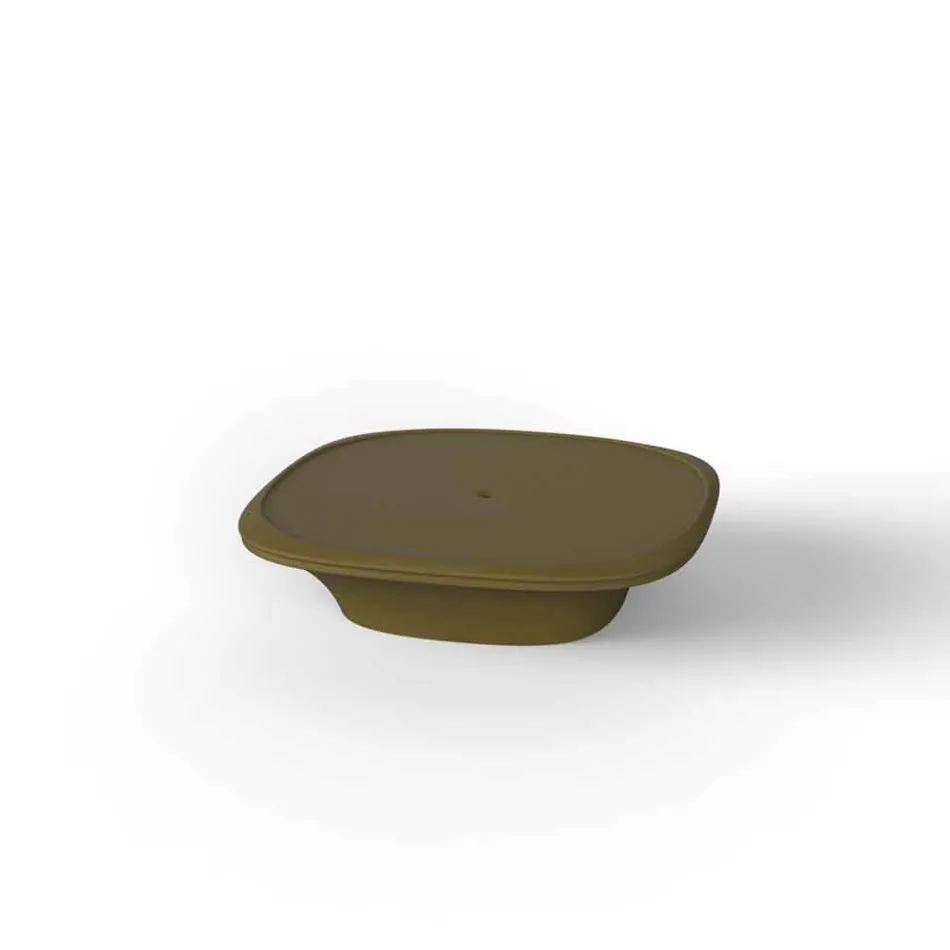 Moderna mesa de jardim UFO 100x100 cm por Vondom, em polietileno Viadurini