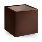 Mesa de centro quadrada de jardim em polietileno colorido fabricado na Itália - Noemi Viadurini