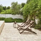 Mesa de centro redonda de jardim em alumínio pintado - Bahia by Varaschin Viadurini