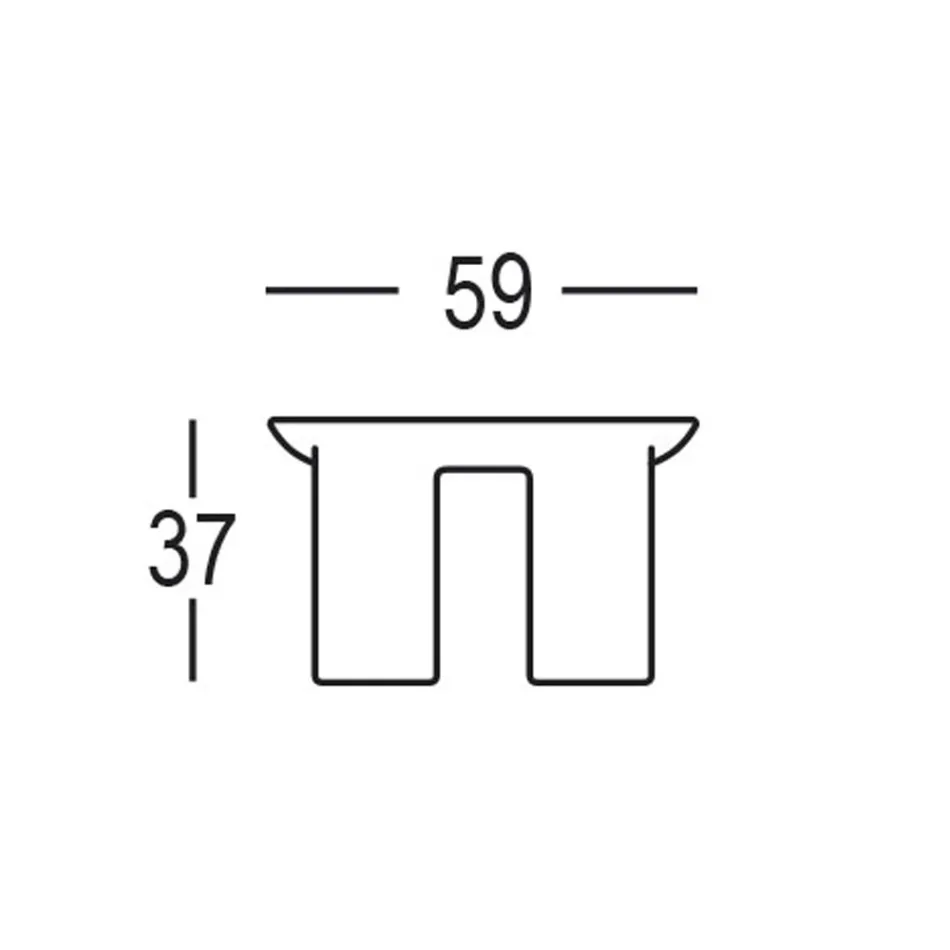 Mesa de centro redonda de jardim em HPL e polietileno Made in Italy - Freccia Viadurini