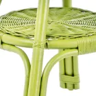 Mesa de centro redonda para jardim em rattan designer, diâmetro 52 cm - Favolizia Viadurini