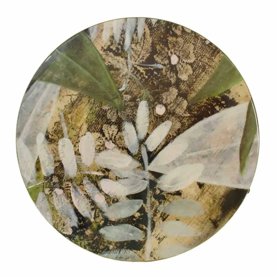 Mesa de centro interna ou externa com estrutura metálica fabricada na Itália - Carim Viadurini