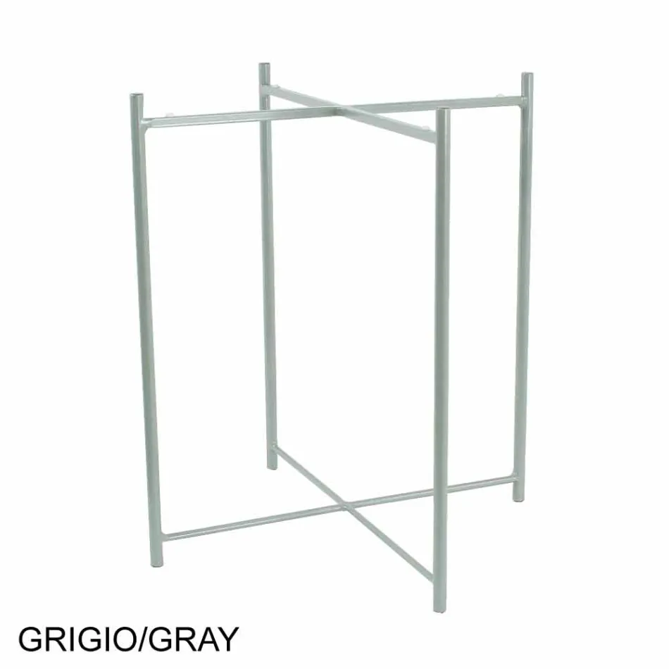 Mesa de centro interna ou externa com estrutura metálica fabricada na Itália - Carim Viadurini