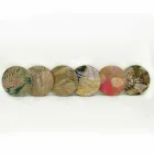 Mesa de centro interna ou externa com estrutura metálica fabricada na Itália - Carim Viadurini