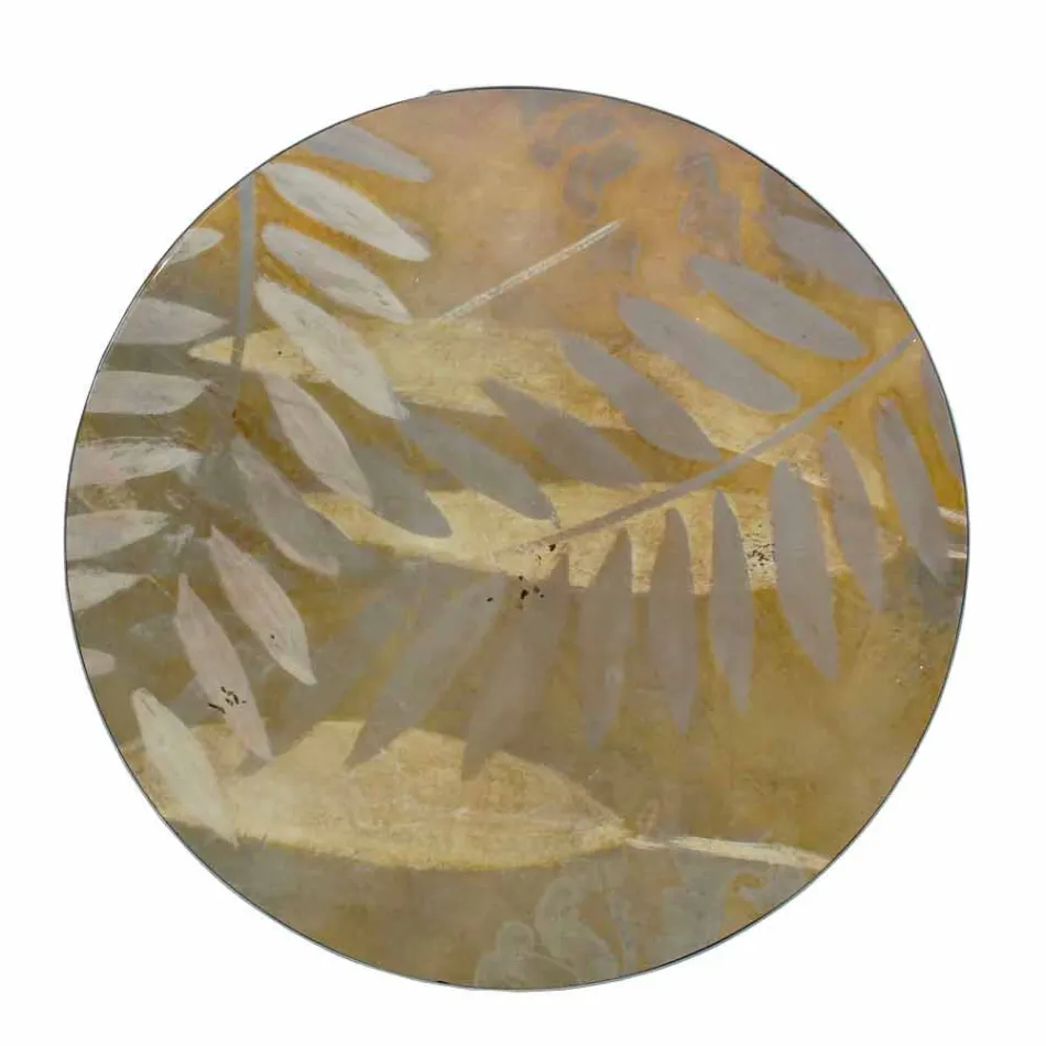 Mesa de centro interna ou externa com estrutura metálica fabricada na Itália - Carim Viadurini