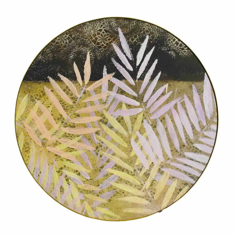 Mesa de centro interna ou externa com estrutura metálica fabricada na Itália - Carim Viadurini