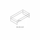 Mesa de centro Bridge em vidro extra-claro Fabricado na Itália - Tifrana Viadurini