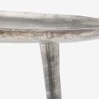Mesa de Centro Banhado a Alumínio Antigo Design Homemotion - Smemo Viadurini