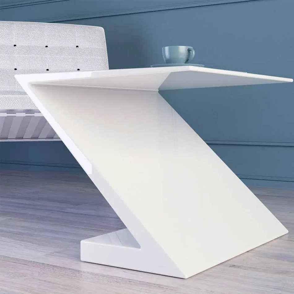 Assento de design moderno branco de mesa Zeta made in Italy Viadurini