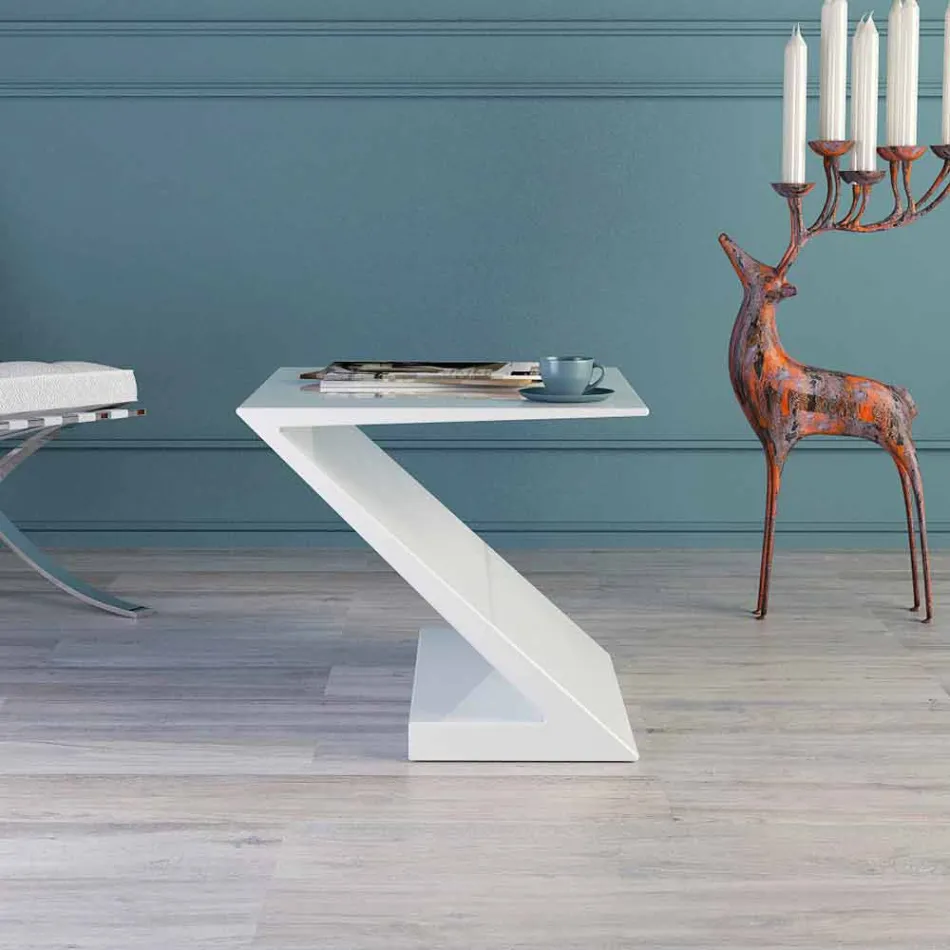 Assento de design moderno branco de mesa Zeta made in Italy Viadurini