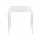Mesa de café branca contemporânea 40x40cm Terry Small, made in Italy Viadurini