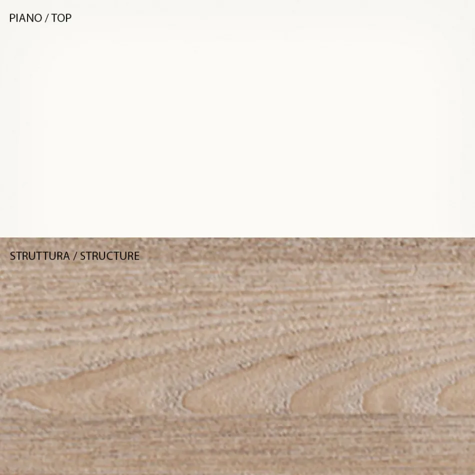 Mesa de Centro com Recipiente Ecológico de Madeira - Cripto Viadurini