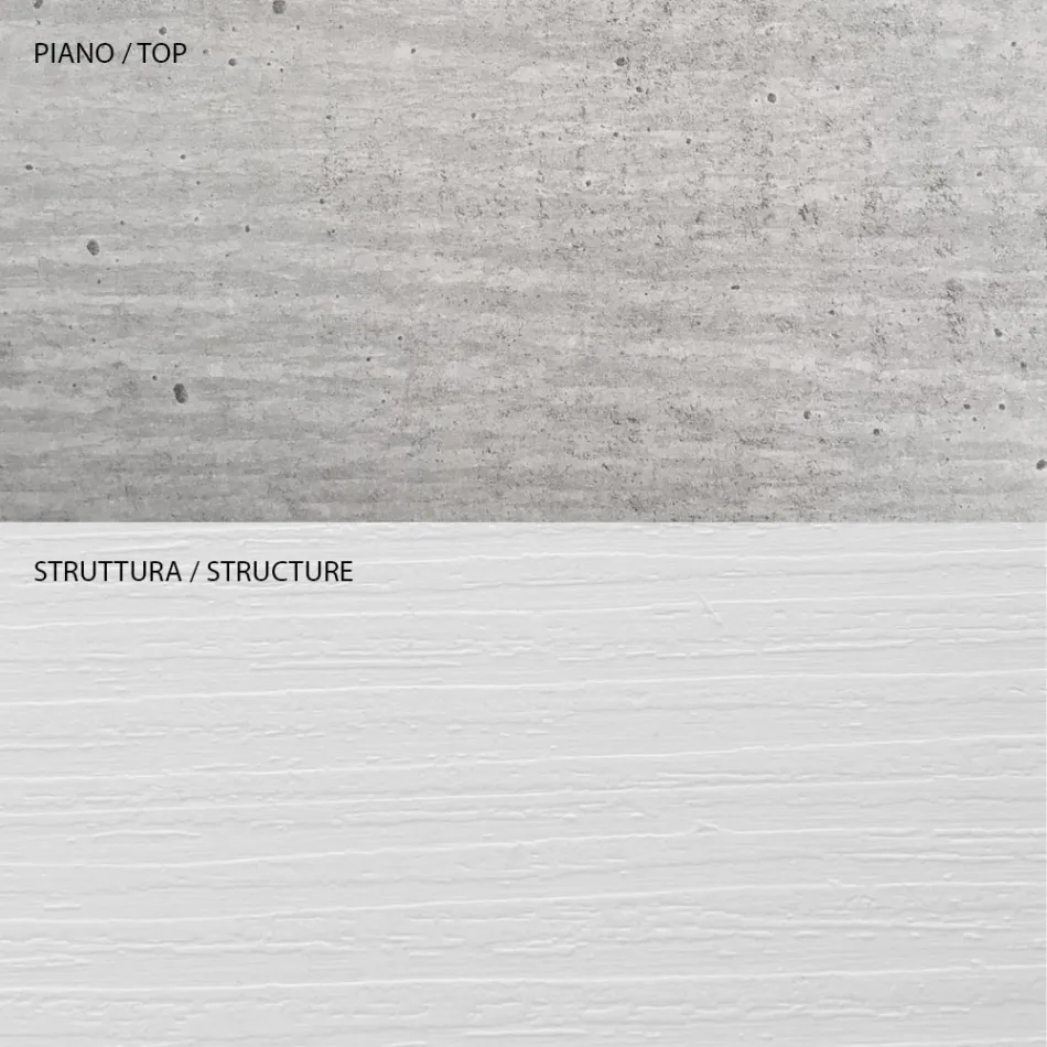 Mesa de Centro com Recipiente de Madeira - Scandio Viadurini