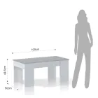 Mesa de Centro com Recipiente de Madeira - Scandio Viadurini