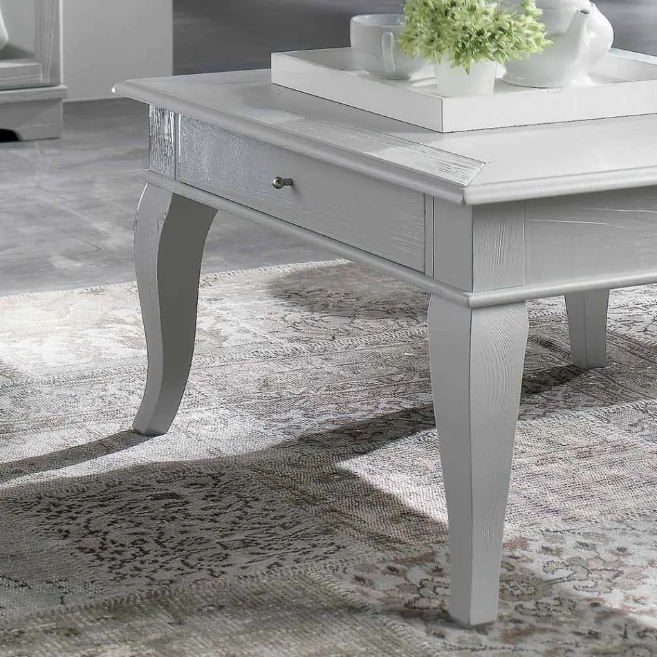 Mesa de Centro com Partes Sólidas em Ay - ous e Linden Made in Italy - Era Viadurini