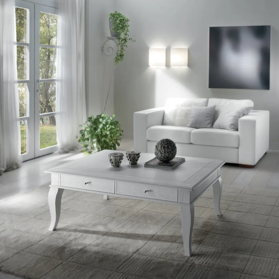 Mesa de Centro com Partes Sólidas em Ay - ous e Linden Made in Italy - Era Viadurini